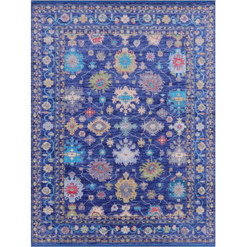 9' 2" X 12' 1" Hand-Knotted Turkish Oushak Wool Rug - Q14959