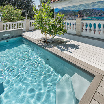 Holzpool mit Folienauskleidung - Sonderkonstruktion