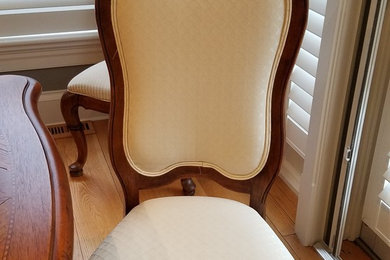 Dining room chair reupholstery