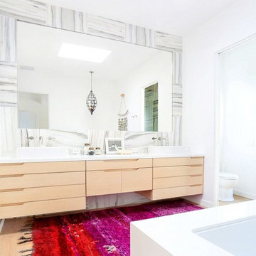 Eclectic Malibu Master Bath by Designer Maggie Pierson