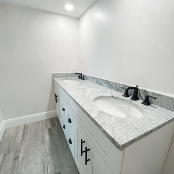 Master Bathroom Vanity: Modern Coastal Condo Transformation