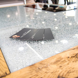 Kitchen Crackle Glass Worktop / Island - Dining Tables