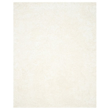 Safavieh Malibu Shag Collection MLS431 Rug, White, 10' X 14'