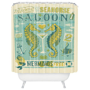 Belle13 Sea Fairy Shower Curtain Beach Style Curtains Belle13 Sea Fairy Shower Curtain