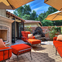 outdoor fireplace