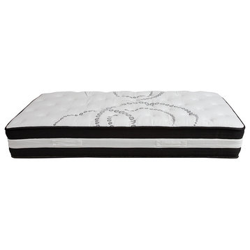Capri Comfortable Sleep 12" Foam and Pocket Spring Mattress, Twin in a Box