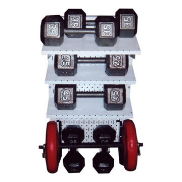 Wall Control metal peg board showing off it's strength by holding high capacity