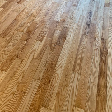 Ash Finished with Natural/Penetrating oils.