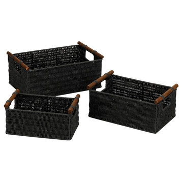 Decorative Woven Baskets 3 Pack