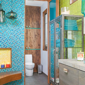 Unconventional Color Master Bathroom