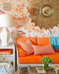 Orange Couch What Color Pillows