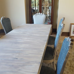 dining chairs painted and upholstered - Dining Chairs