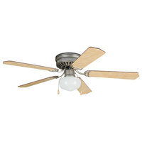 Celeste Deluxe 1-Light 52" Indoor Ceiling Fan, Brushed Pewter