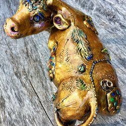 Tracey Keller Luxury Bronze Sculpture - Cow - Sculptures