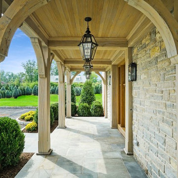 Stone and Cedar Colonial in Purchase, NY