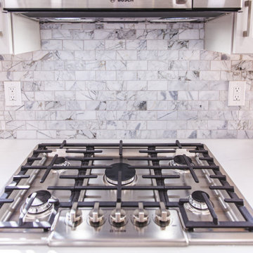 Kitchen Remodeled With White Countertop, Wooden Floor, Big Cabinet Space,Bristow
