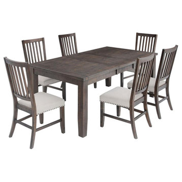 Rustic Distressed 78 Seven-Piece Dining Set