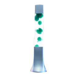 Lava Lamp Groovy Magma Light with Green Wax & Clear Liquid 42cm - Kids Lamps