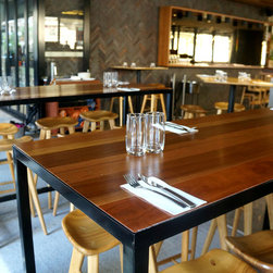 Recycled timber table top - Products