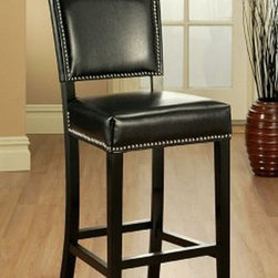 Abbyson Living - Abbyson Living Mercer Brown Bar Stool Bicast Leather - Coffee Tables