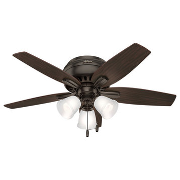 Hunter Newsome Low Profile with 3-Light Kit 42" Ceiling Fan 51078