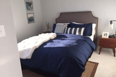 Inspiration for an industrial bedroom remodel in DC Metro