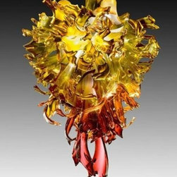 Nova Blown Glass Chandelier - Chandeliers