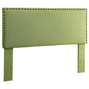 Furniture of America Manetta Fabric Upholstered Full/Queen Headboard in Green