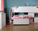 South Shore Mobby Twin Loft Bed with Trundle and Storage Unit, Pure White