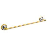 Bronces Mestre - Strass Luxury towel bar with brilliant Swarovski crystals. Luxury towel bar, Gold, Plain - Swarovski has created for this collection an exclusive design of crystals to show , with a convenient illumination, the most beautiful light refraction you seen ever.