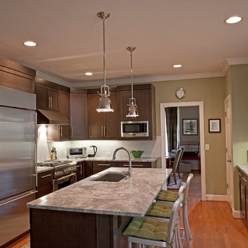 Super White Quartzite Kitchen Remodel