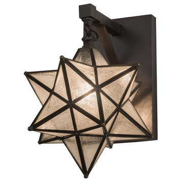 9 Wide Moravian Star Hanging Wall Sconce