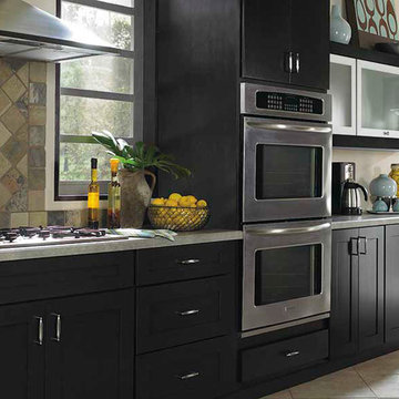Contemporary Black Kitchen Cabinets