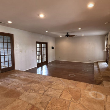 Lake McQueeney Residence Living Room - Before