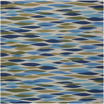 Nourison Waverly Sun and Shade "Bits and Pieces" Seaglass Area Rug, 7'9"x7'9"