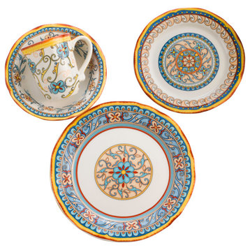 Duomo Italian Style Stoneware Dinnerware Set, Service for 4