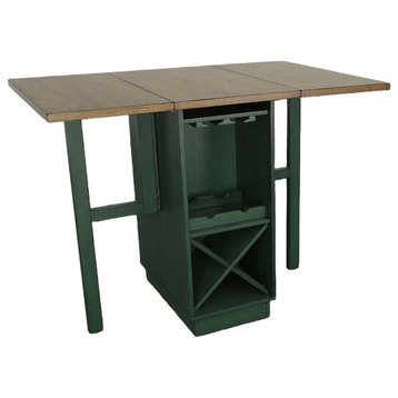 Irish Pub Gate-Leg Counter Table, Evergreen