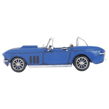 BLUE CHEVROLET CORVETTE Collectible Metal scale model Car