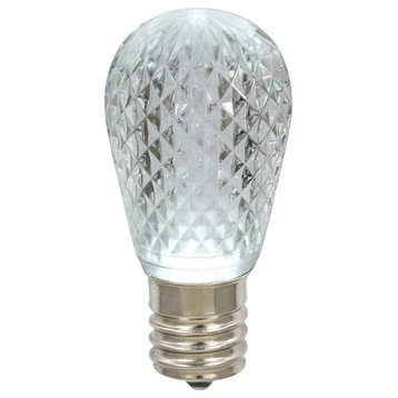 Vickerman 11S14 Faceted LED PurWht Lamp E26 10/Box