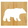Cedar 72 in. Cut-Out Log Bench w Back & Armrests (Bear)