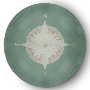 Compass Nautical Chenille Rug