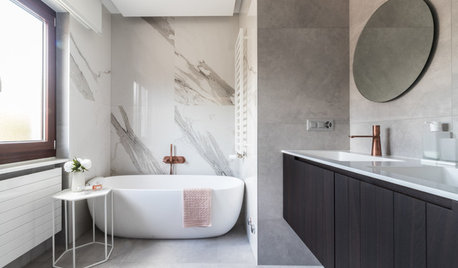 3 Bagni in Gres Porcellanato Effetto Marmo, Raccontati dai Pro