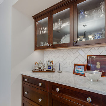Alexandria, VA White and Chocolate Kitchen Design