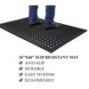 Doormat Anti Fatigue Mat, Multi-Purpose, Black