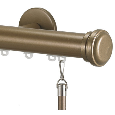 Deco Traverse Rod 1 With Empire Finial, Champagne, 96