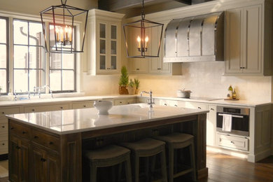 Large eclectic kitchen photo in Indianapolis