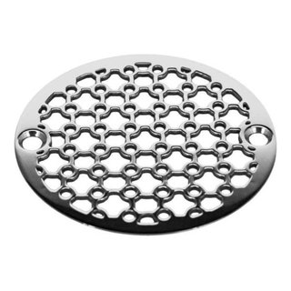 Shower Drain Cover, 4 Inch Round Cover, Sharks Design by Designer Drains 