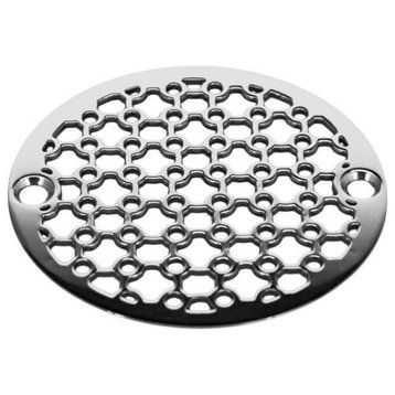 Round Shower Drain Cover by Designer Drains Architecture No. 5 Shower Drains, Polished Stainless Steel, 3.25