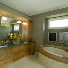 green cabinets