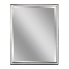 30 X 40 Mirrors Houzz Headwest Inc Clic Chrome Metal Frame Wall Mirror 30 X 40 Bathroom Mirrors